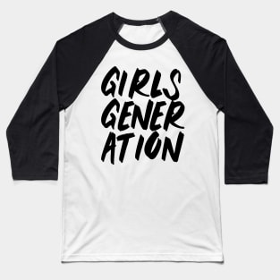 Girls' Generation Brush (Black) Baseball T-Shirt